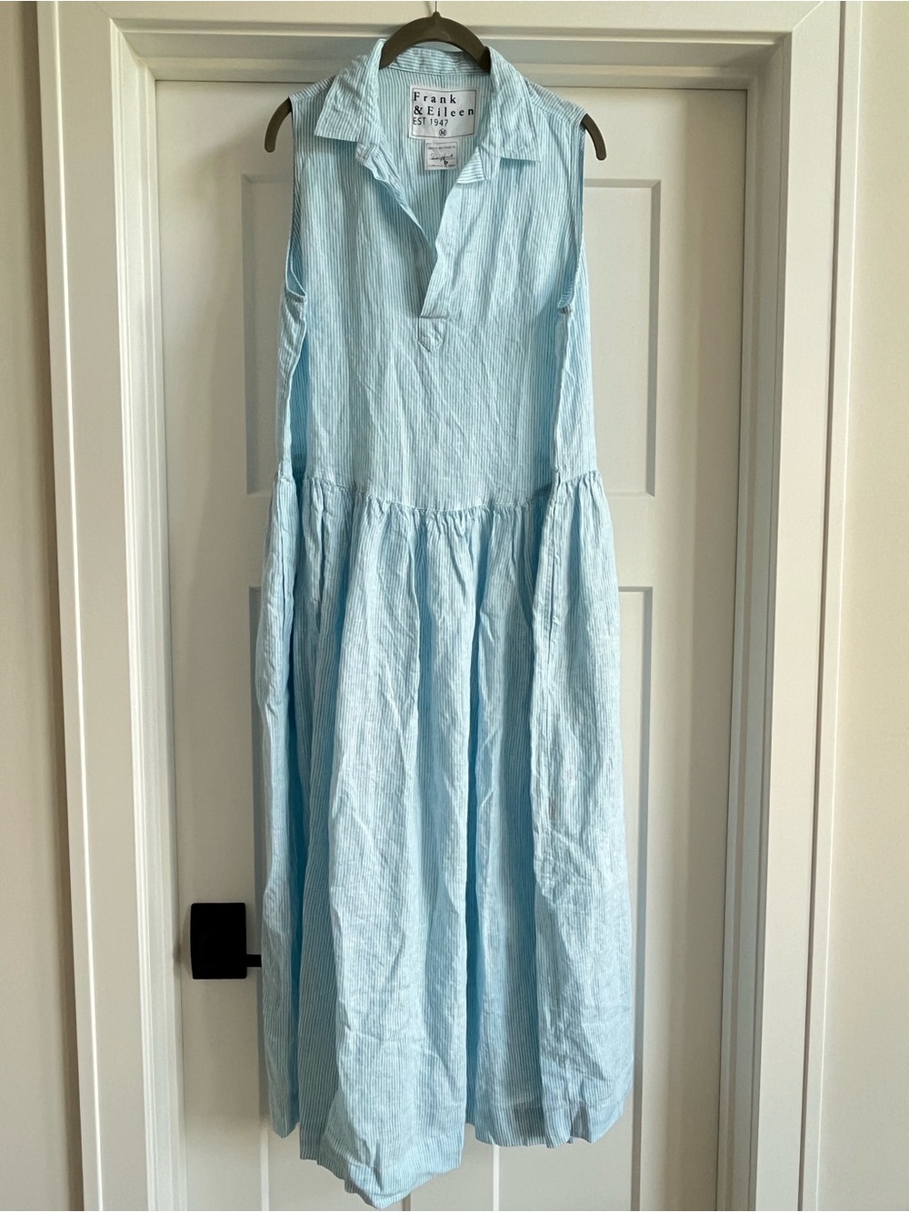 Frank & Eileen Sleeveless Linen Midi Dress